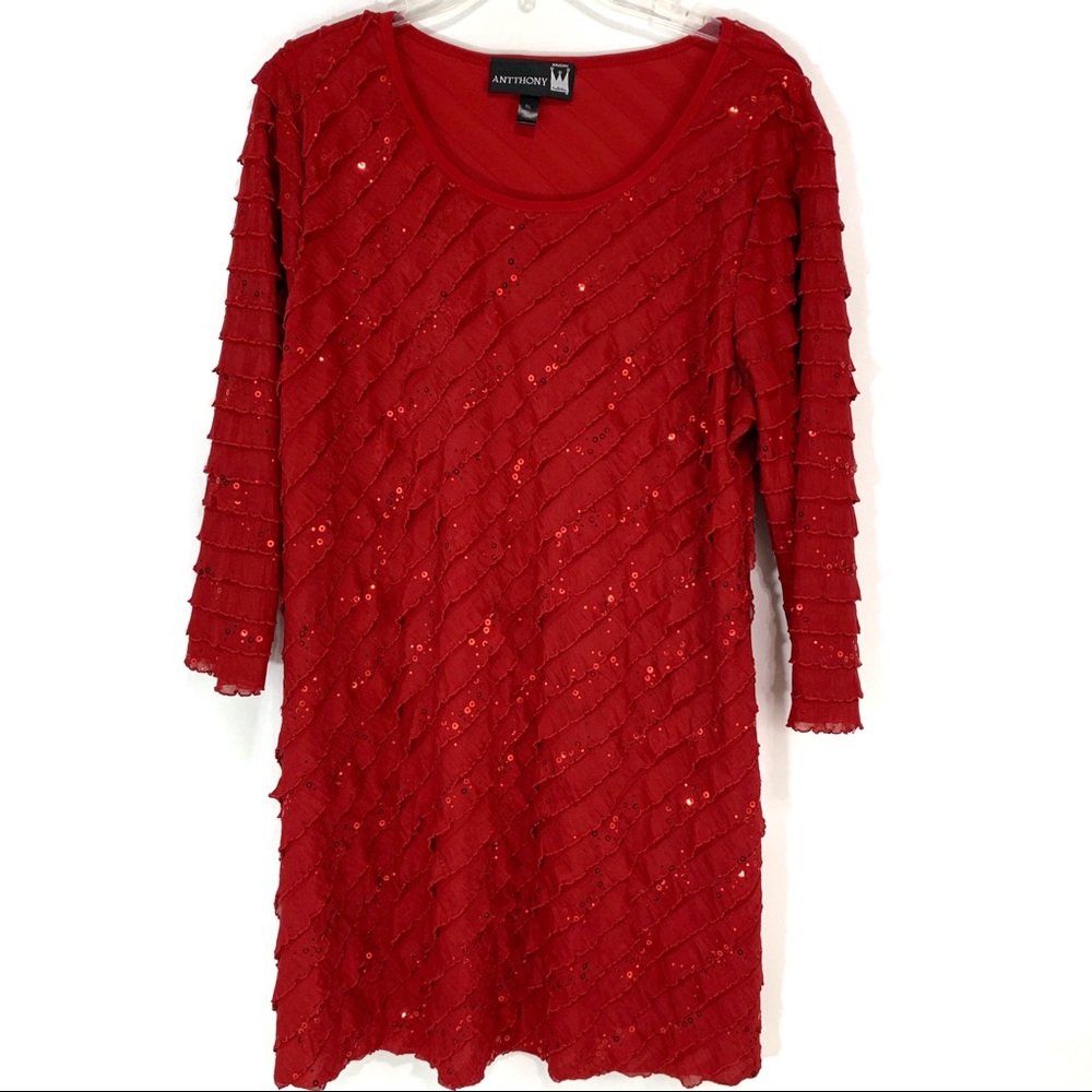 Antthony Originals red sequins long tunic